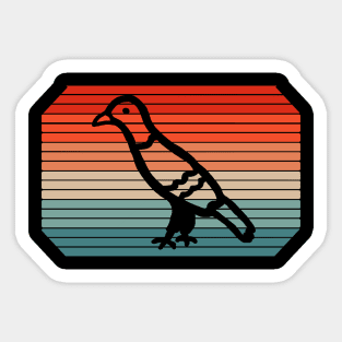 Retro pigeon post carrier pigeon pigeon fancier food Sticker